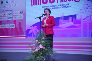 Chủ tịch HAWEE Cao Thị Ngọc Dung phát biểu tại Lễ khai mạc sự kiện